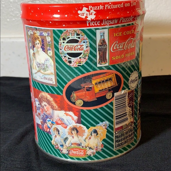 Vintage Coca Cola Collectible Puzzle & Tin Box - Picture 4 of 8